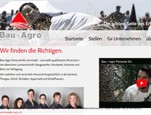 Tablet Screenshot of bauagro.ch